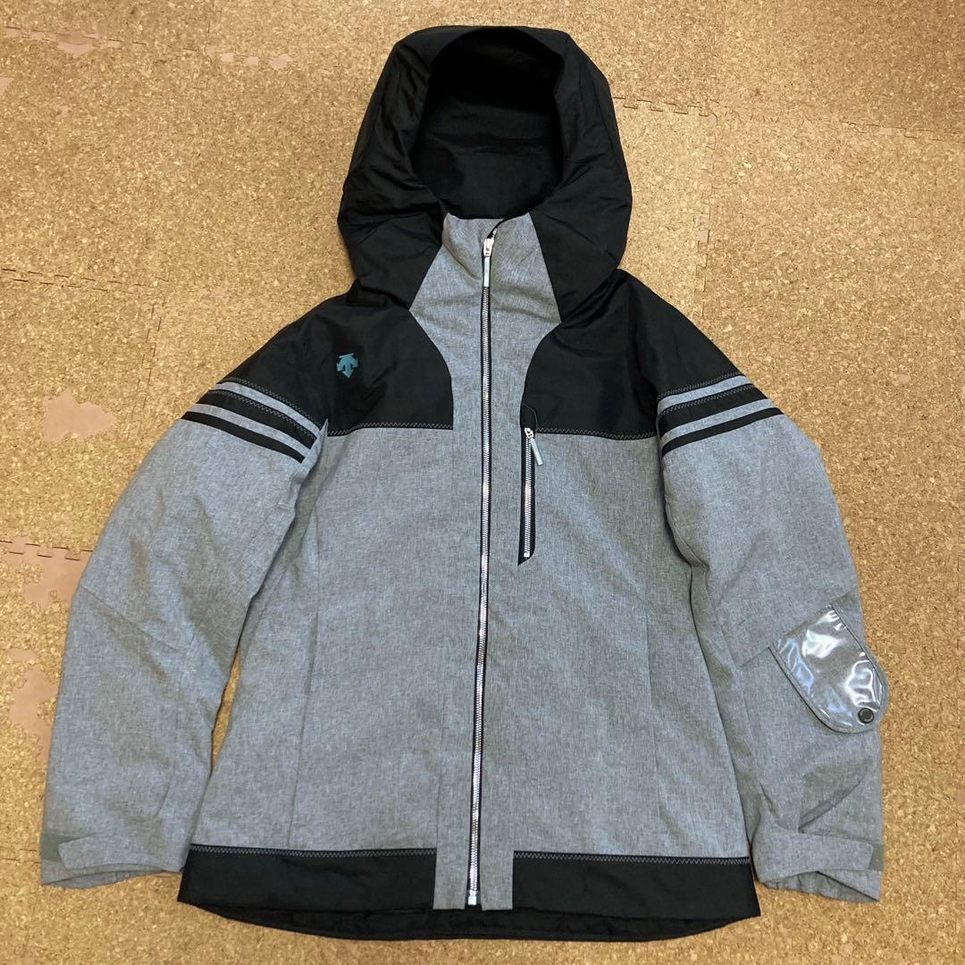 【美品】デサントdescentスキーウェアS.I.OスキーLレディース黒グレー DESCENTE（デサント） スキーウェア メンズ スキージャケット