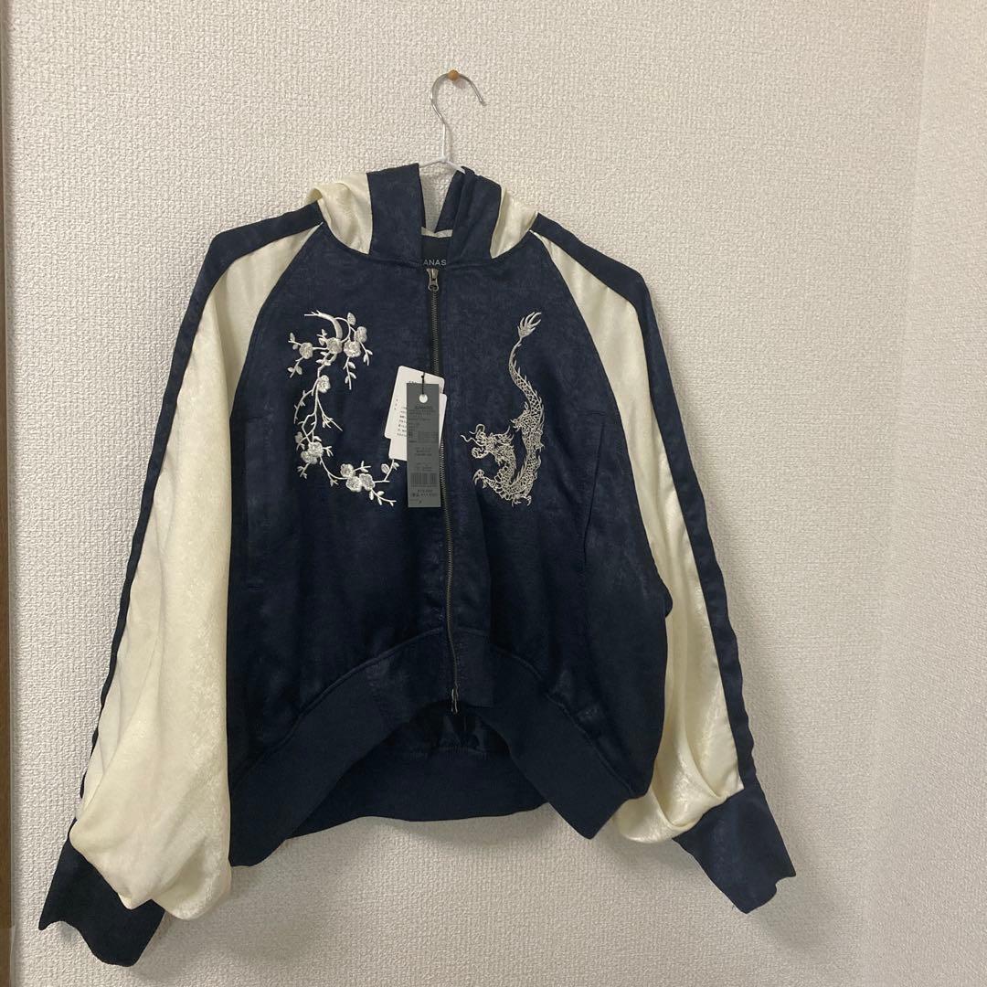 【値下げしました】JEANASIS ネイビー ホワイト スカジャン F 楽天市場】【SALE／50%OFF】ブロックカラースタジャン JEANASIS