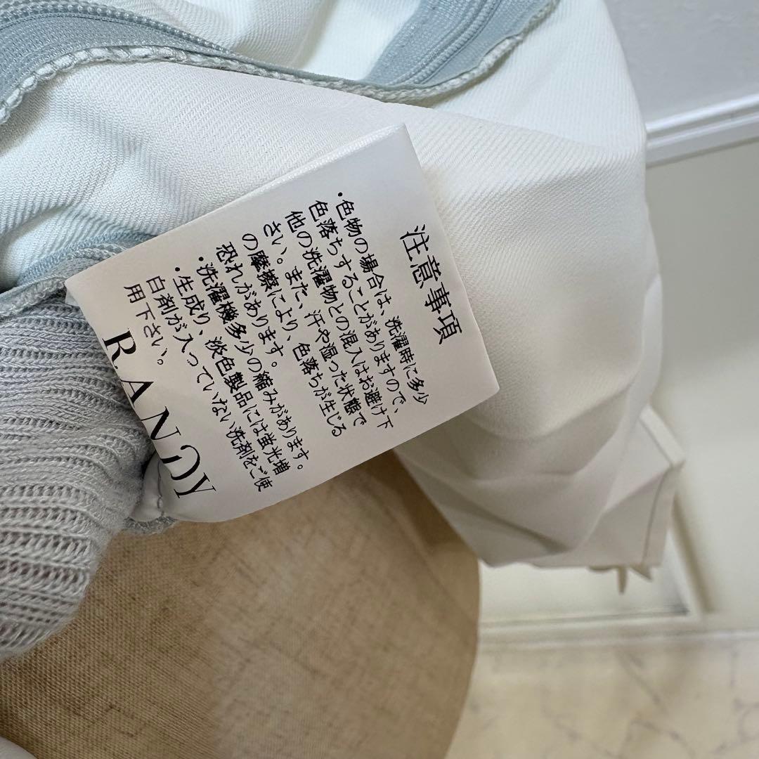 20 美品 RANDY プリーツ ワンピース 骨格ウェーブ 参戦服