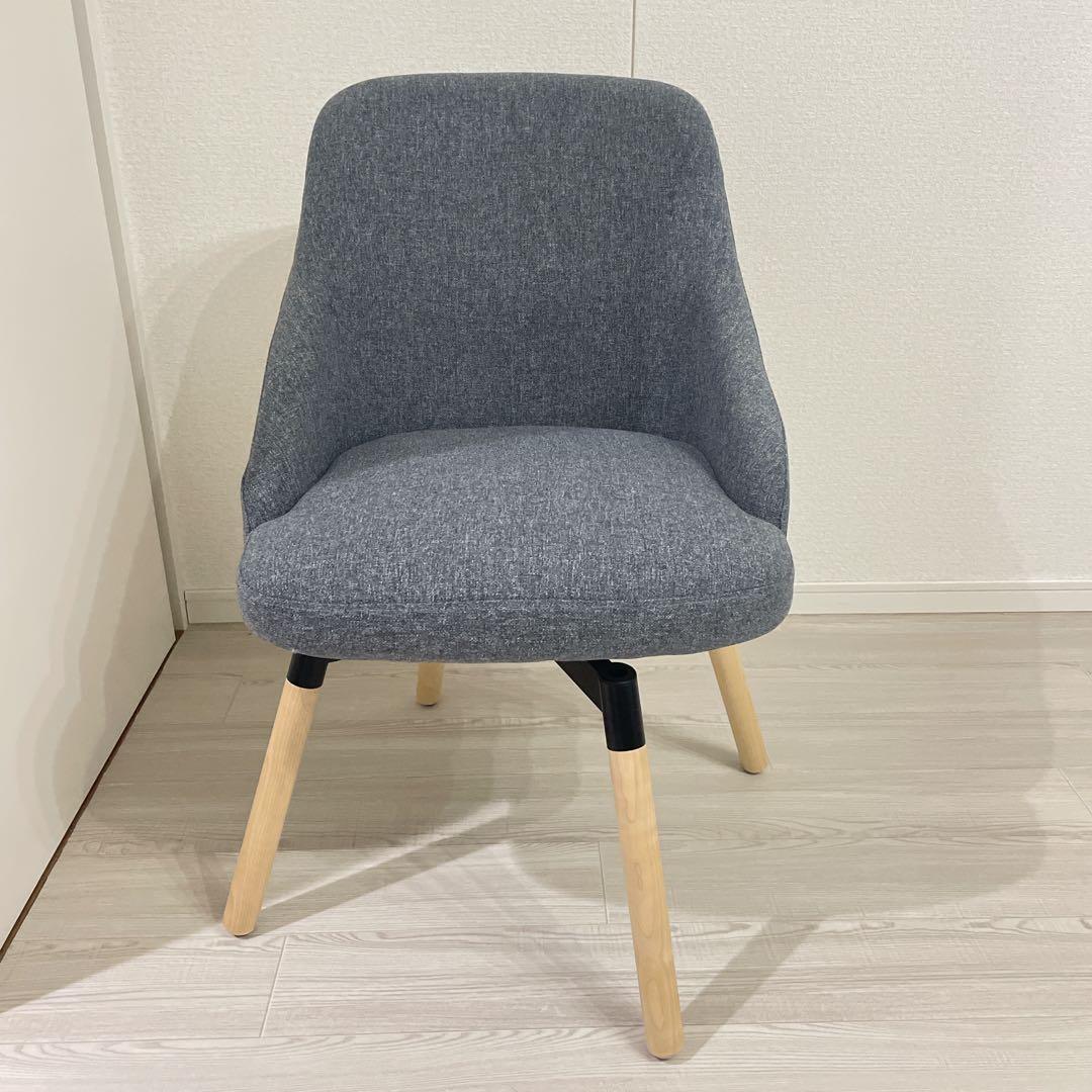 ikea JANOLOF ヤンオロフ 回転ダイニングチェア ライトグレー - メルカリ