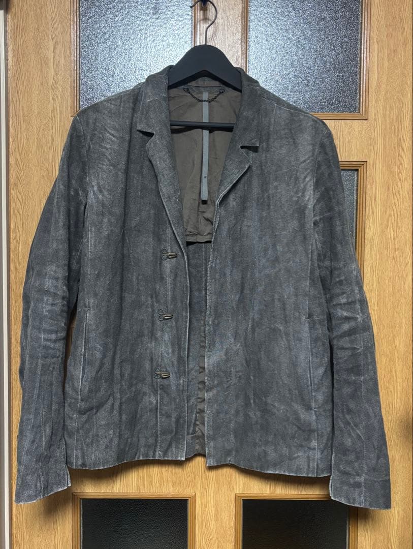 KAZUYUKI KUMAGAI attachment リネンジャケット KAZUYUKI KUMAGAI ATTACHMENT LINEN COTTON hook jacket 1 KG21-040