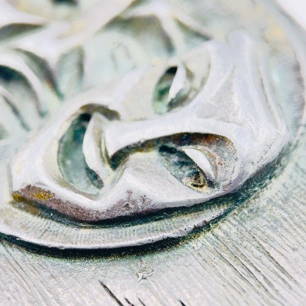 M123 Antique 1910's ツーフェイス ブロンズ ベルト バックル