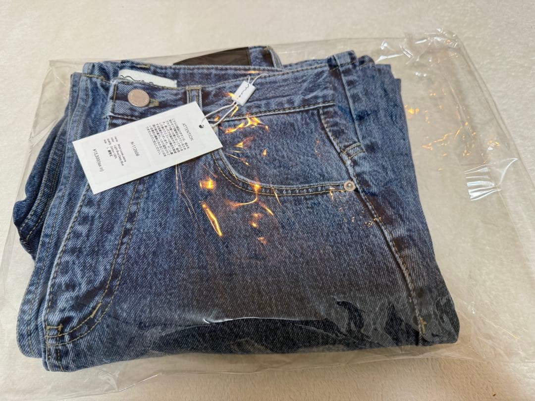 新品】na.e nae ナエ ワイドルーズジーンズ デニム ディープブルー L