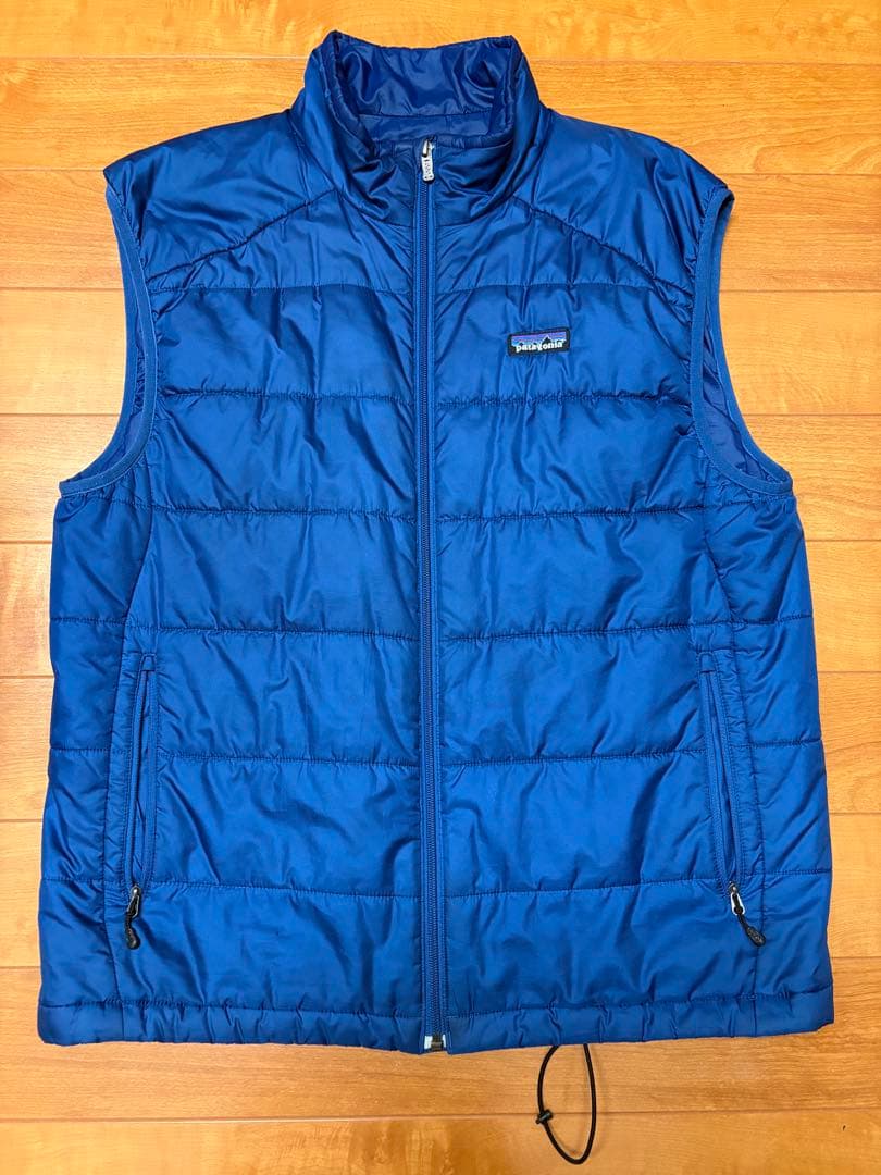patagonia ダウンベスト L 青 patagonia パタゴニア ダウンベスト メンズL相当 古着 ブルー 青