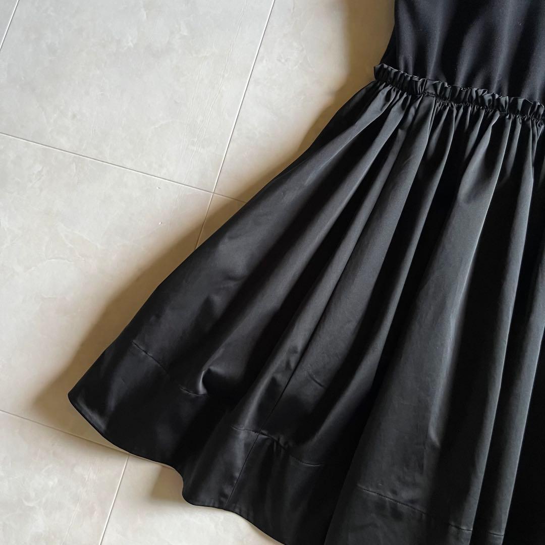 美品✨LE PHIL リモンタナイロンツイルティアードワンピース ブラック