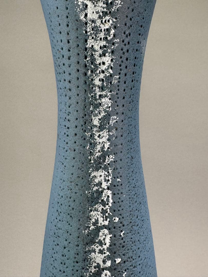 池坊 いけばな 大花器 花瓶 高さ54cm 陶花器 正明作 華道具 在銘 京焼