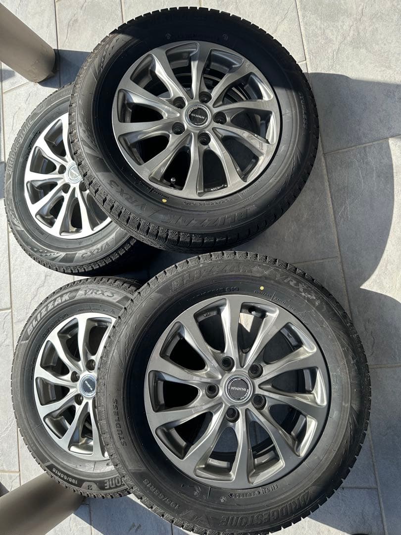 195/65R15 タイヤホイール 4本セット ブリヂストン VRX3 - メルカリ