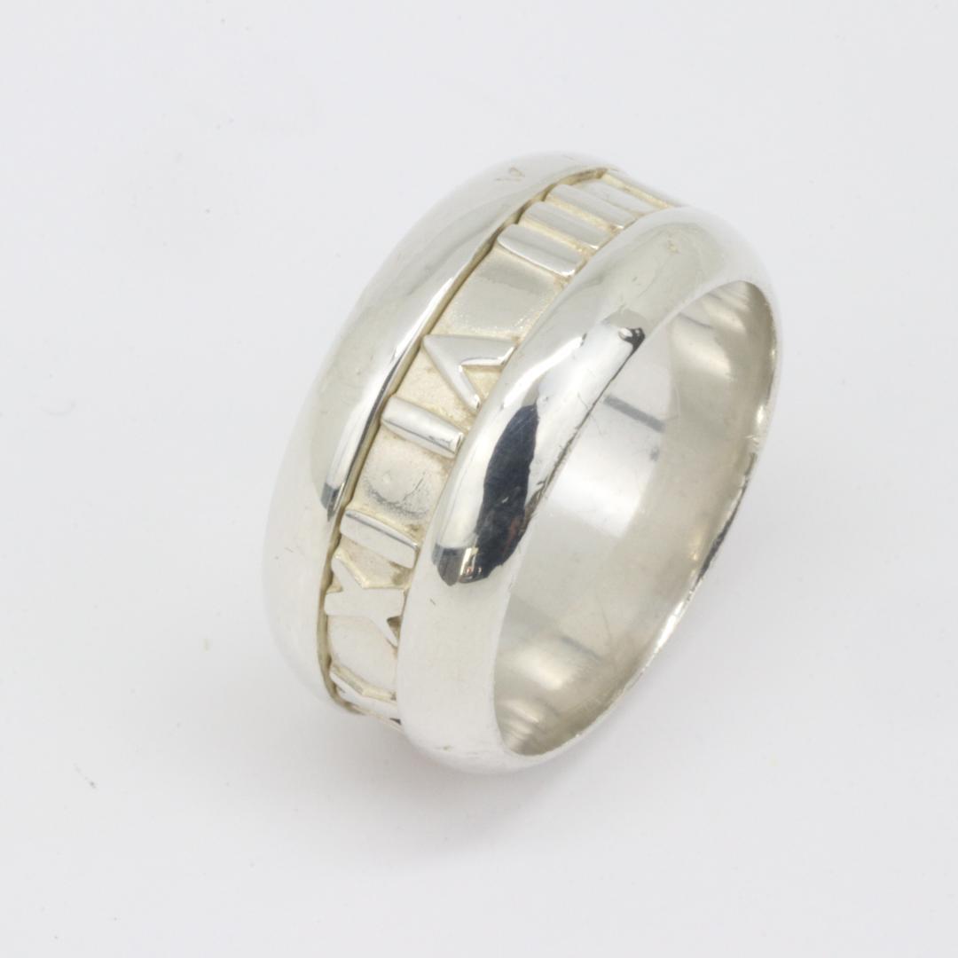 Tiffany & Co. ティファニー アトラス シルバー リング #15 Tiffany Atlas 新品同様 ティファニー アトラス オープン リング 指輪