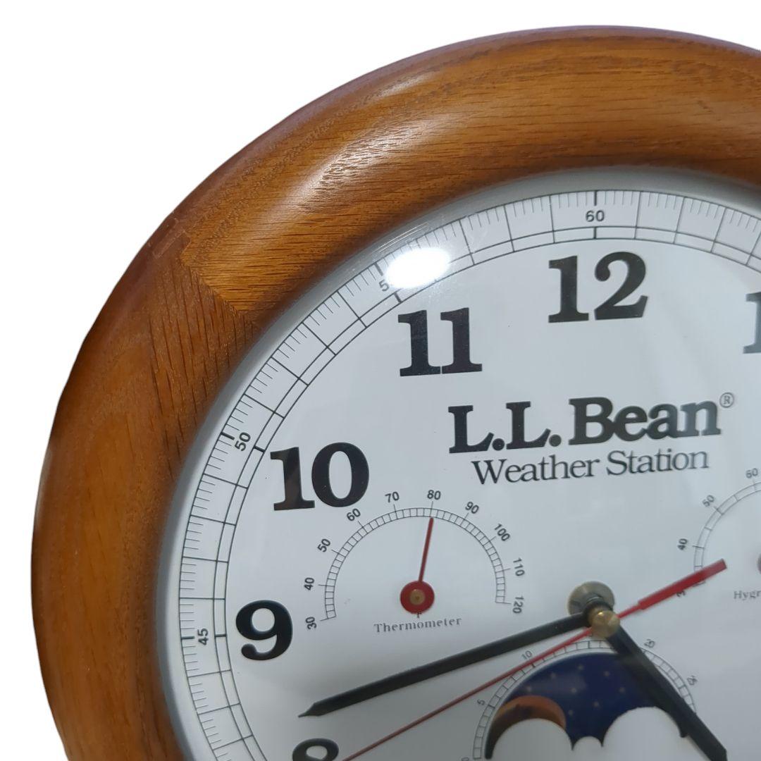 L.L. Bean 説明書付き 壁掛け 時計 weather station - メルカリ