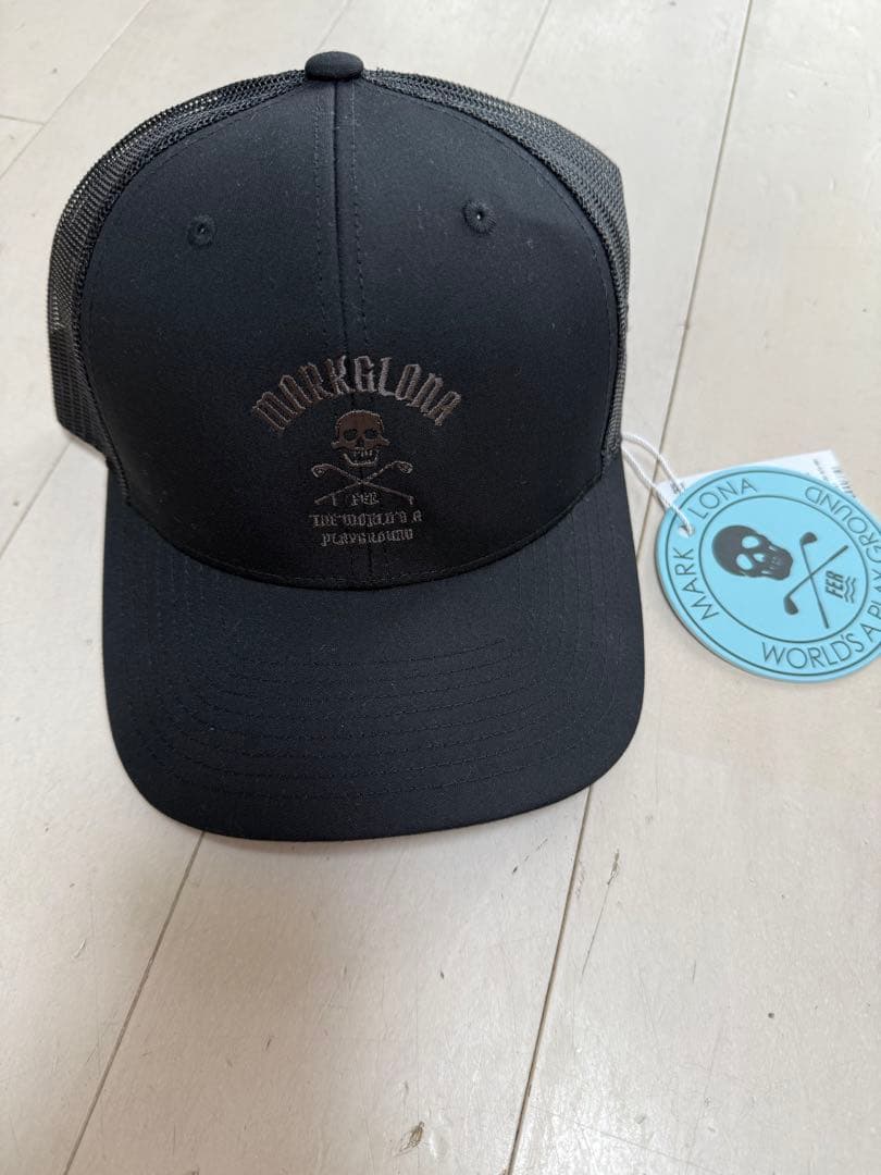 MARK&LONA★新品タグ付き★今期メッシュキャップ★ブラック マーシャル メッシュキャップ ロゴ ブラック×ブラック / MARCHAL JAPAN