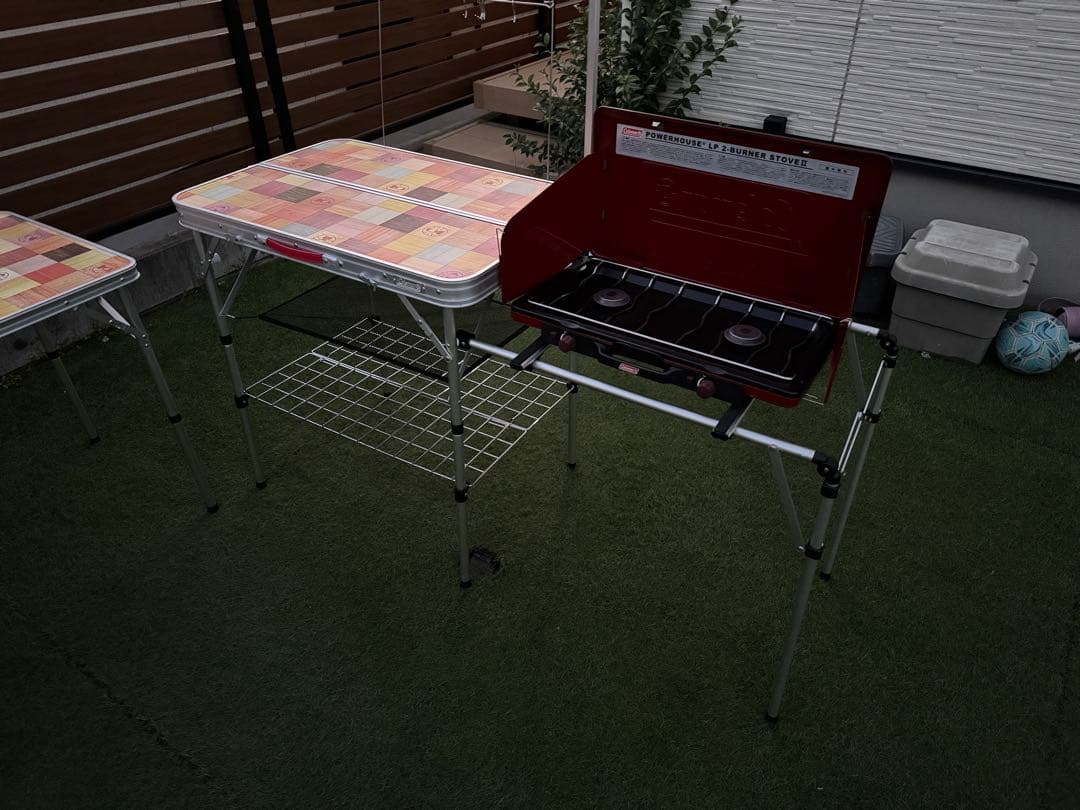 コールマン アウトドアテーブル2点セット ナチュラルモザイク