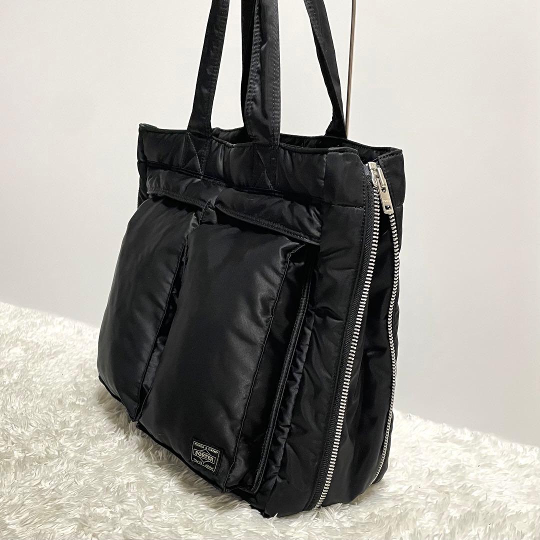 美品】 新型 ポーター タンカー トートバッグ マチ拡張 2way 完売品