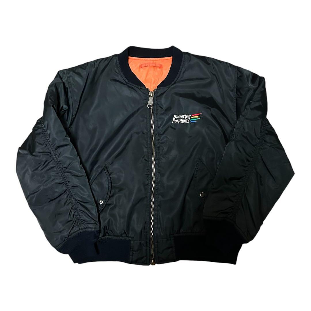 中古品 90s Benetton Formula 1 F1 ロゴ MA-1 46 - メルカリ