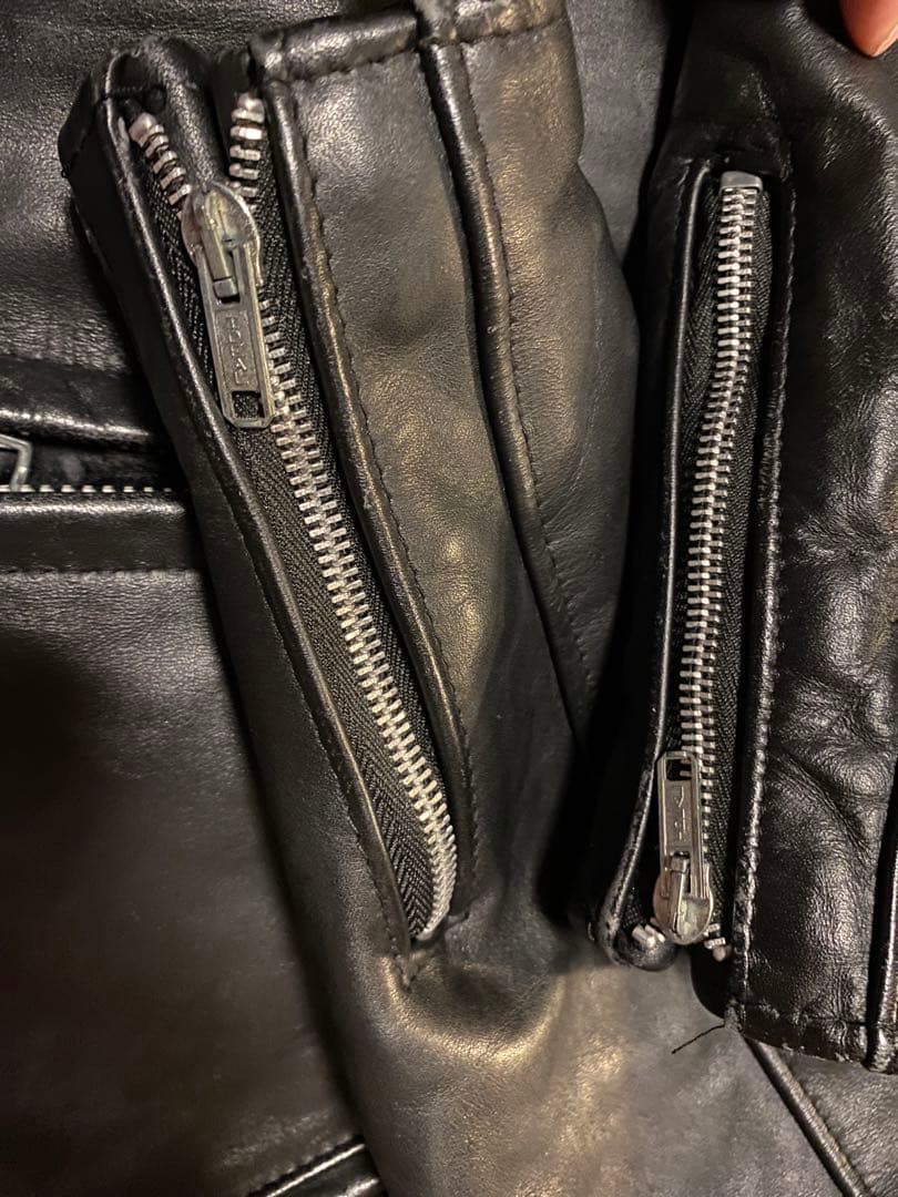 美品 schott 642 シングルライダースジャケット 38 - メルカリ