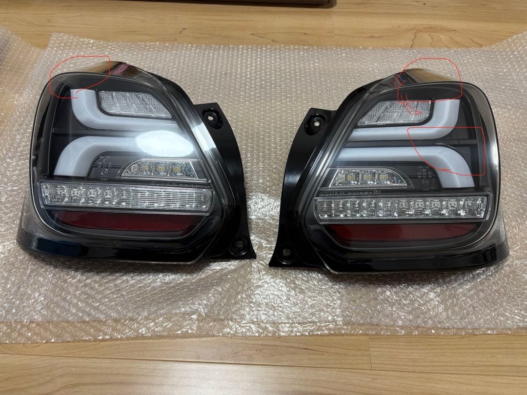 zc33s　ソナー　？　バレンティ　？テールランプ　左右セット SONAR(ソナー) テールランプ LEDライトバー ブラック スイフトスポーツ