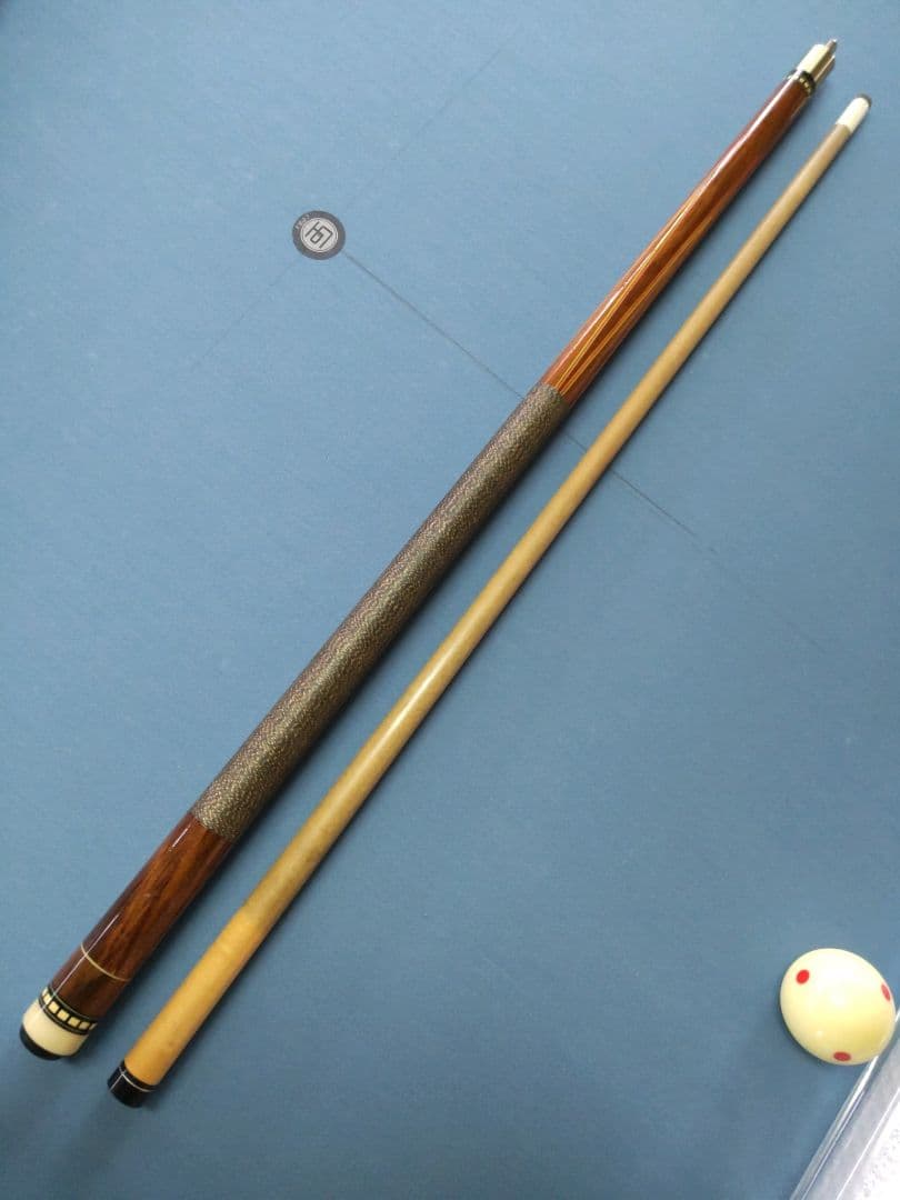 d*7様 詳細不明 ビリヤードキュー 15696 アダム Adam KENジャンプ ヤシ ホワイトダイヤモンド ビリヤード