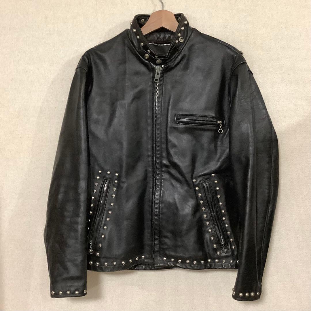 Schott スタッズ付きレザーシングルライダースジャケット K-321 メンズ 楽天市場】【ポイント10倍】Schott ショット ニューネイキッド D