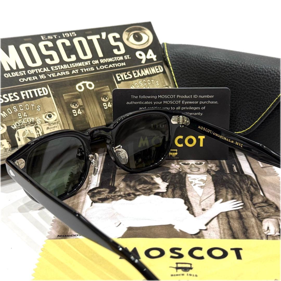極美品】日本限定 モスコット レムトッシュ 46 ブラック G15ガラス