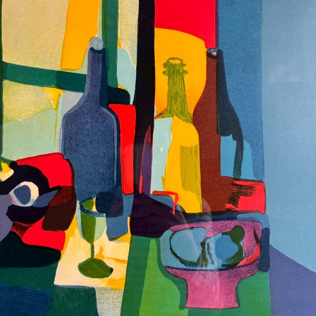 マルセル・ムーリー「静物」リトグラフ 直筆サイン入り 額縁入り