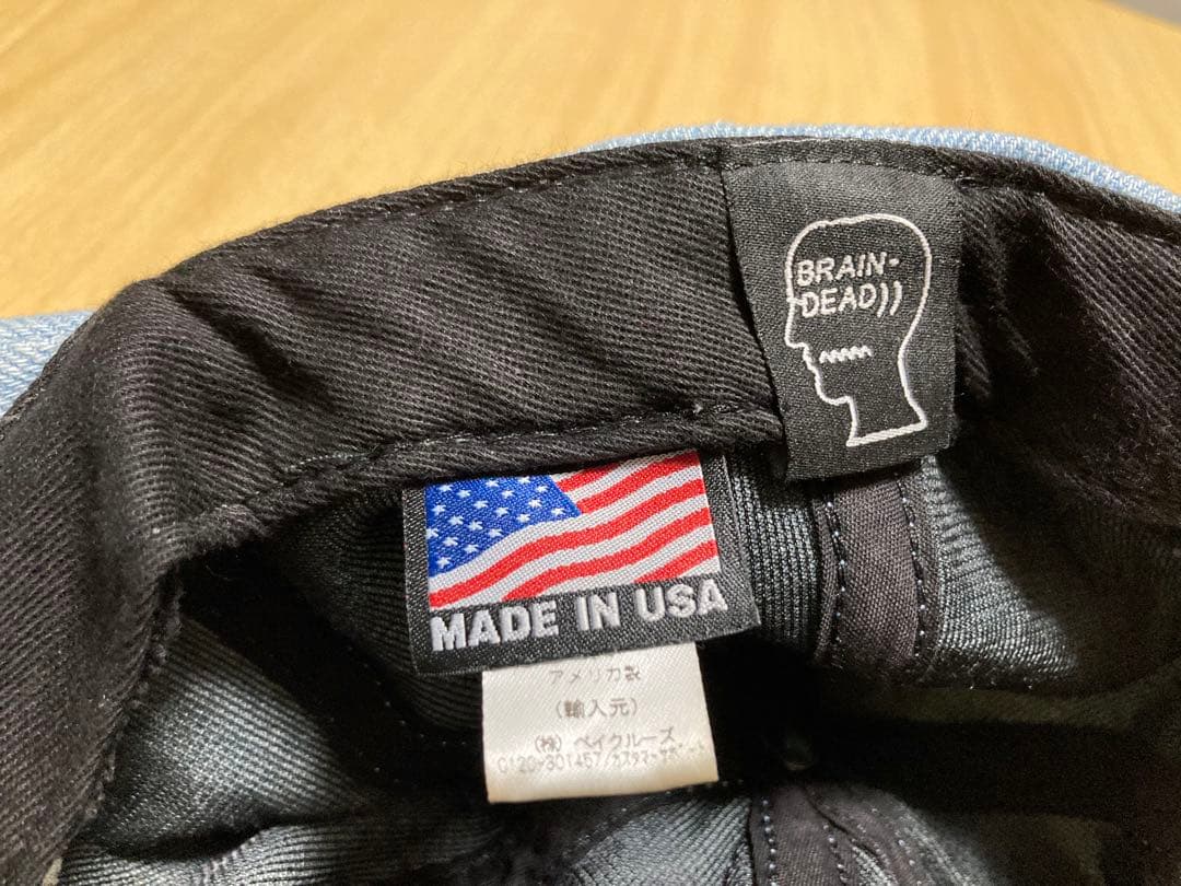 BRAIN DEAD ブレインデッド デニムキャップUSA製 - メルカリ