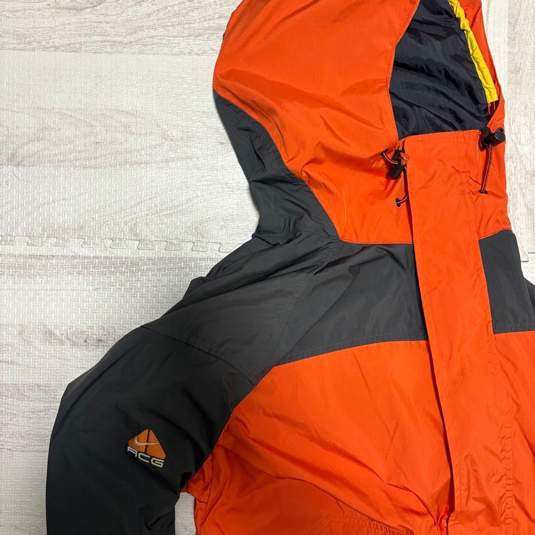 テック系❗️】90s nike acg マウンテンパーカ 三角ロゴ L オレンジ