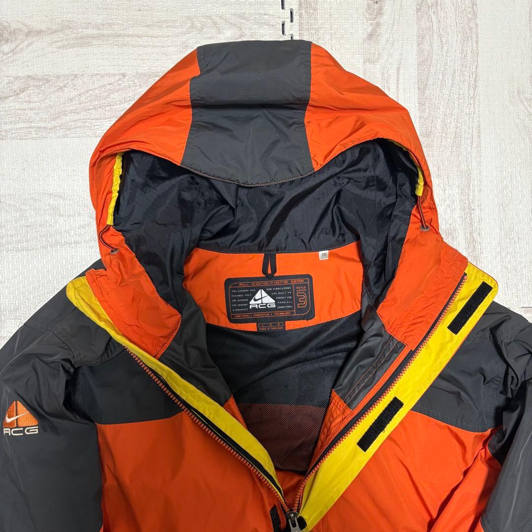 テック系❗️】90s nike acg マウンテンパーカ 三角ロゴ L オレンジ
