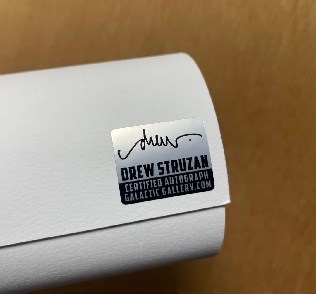 マイケルJフォックス ドリューストルーザン 直筆サイン バック