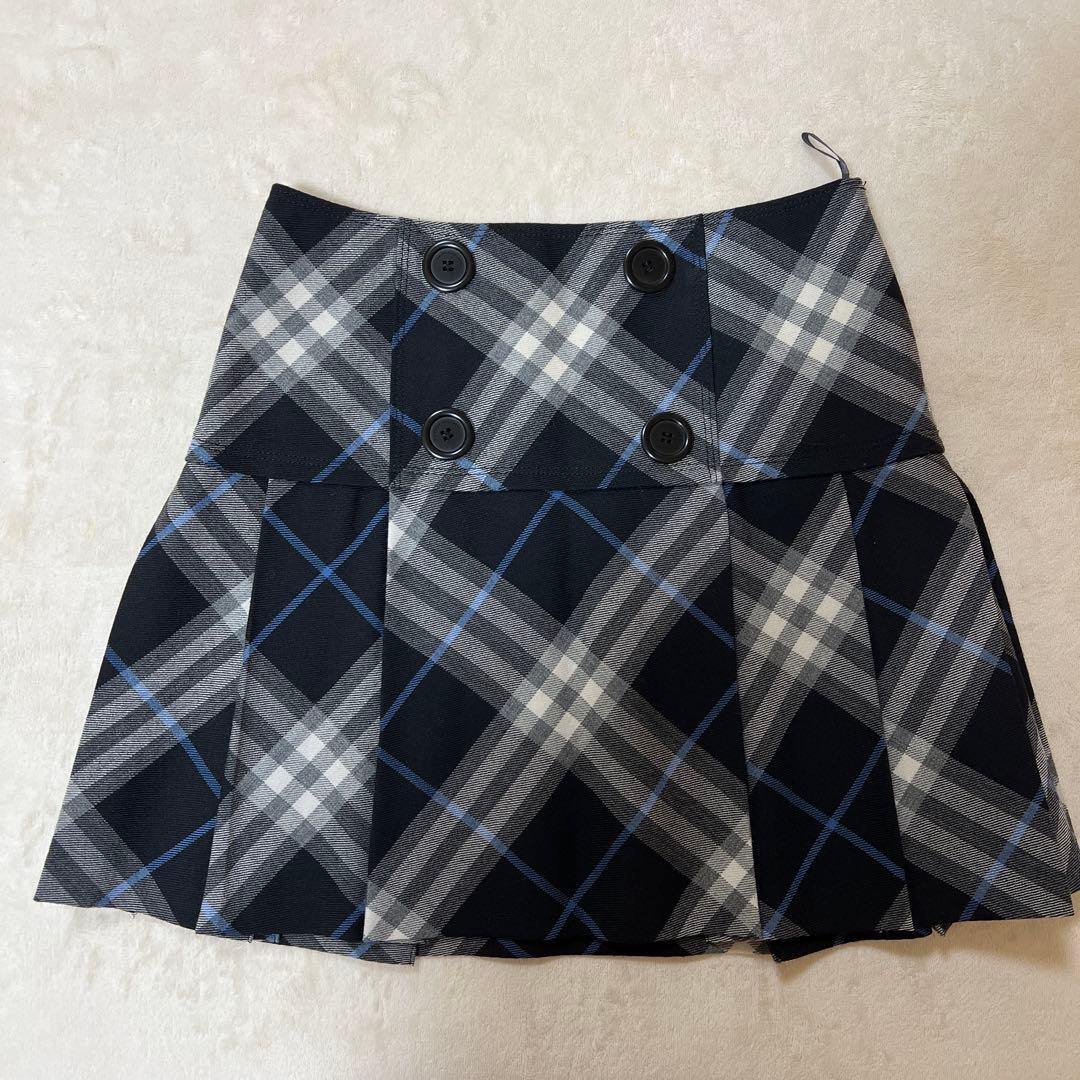 BURBERRY BLUE LABEL チェック柄プリーツスカート 36
