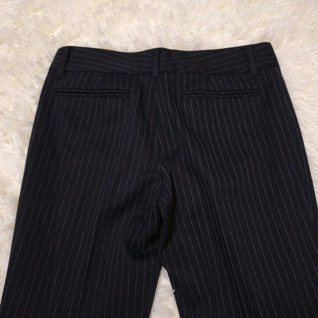 美品♡UNTITLED♡パンツスーツ セットアップ ネイビーストライプ
