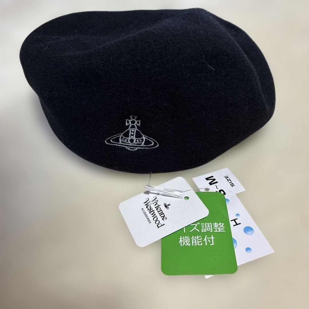 Vivienne Westwood ベレー帽 黒 ヴィヴィアンウエストウッド - メルカリ