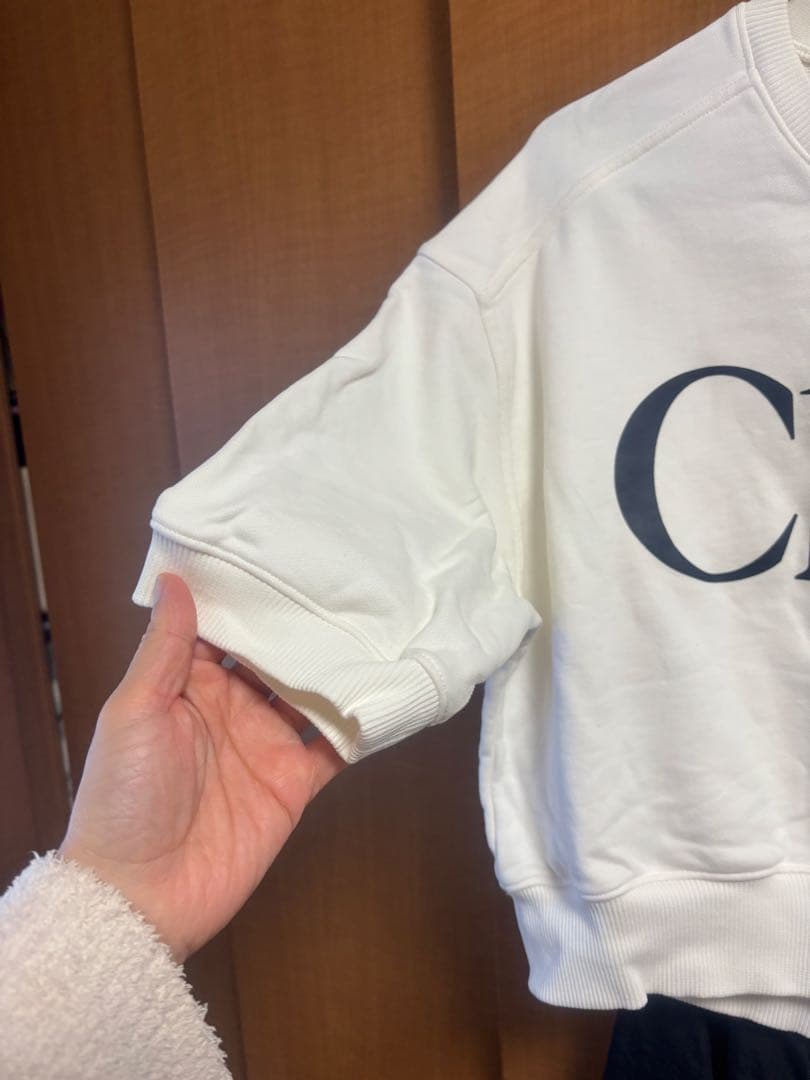 Chloé ホワイト ロゴ Tシャツ トレーナー 半袖トレーナー