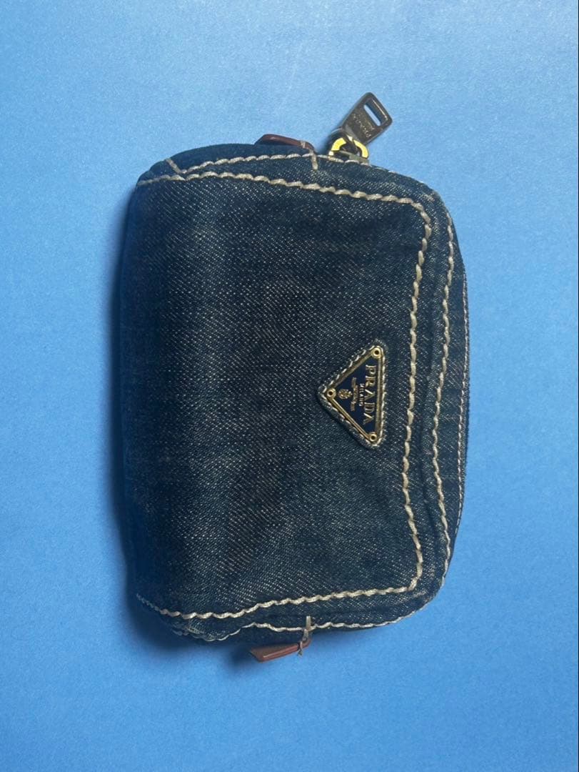 PRADA デニムポーチ ネイビー 楽天市場】【未使用品】PRADA プラダ ポーチ DENIM デニム 化粧ポーチ