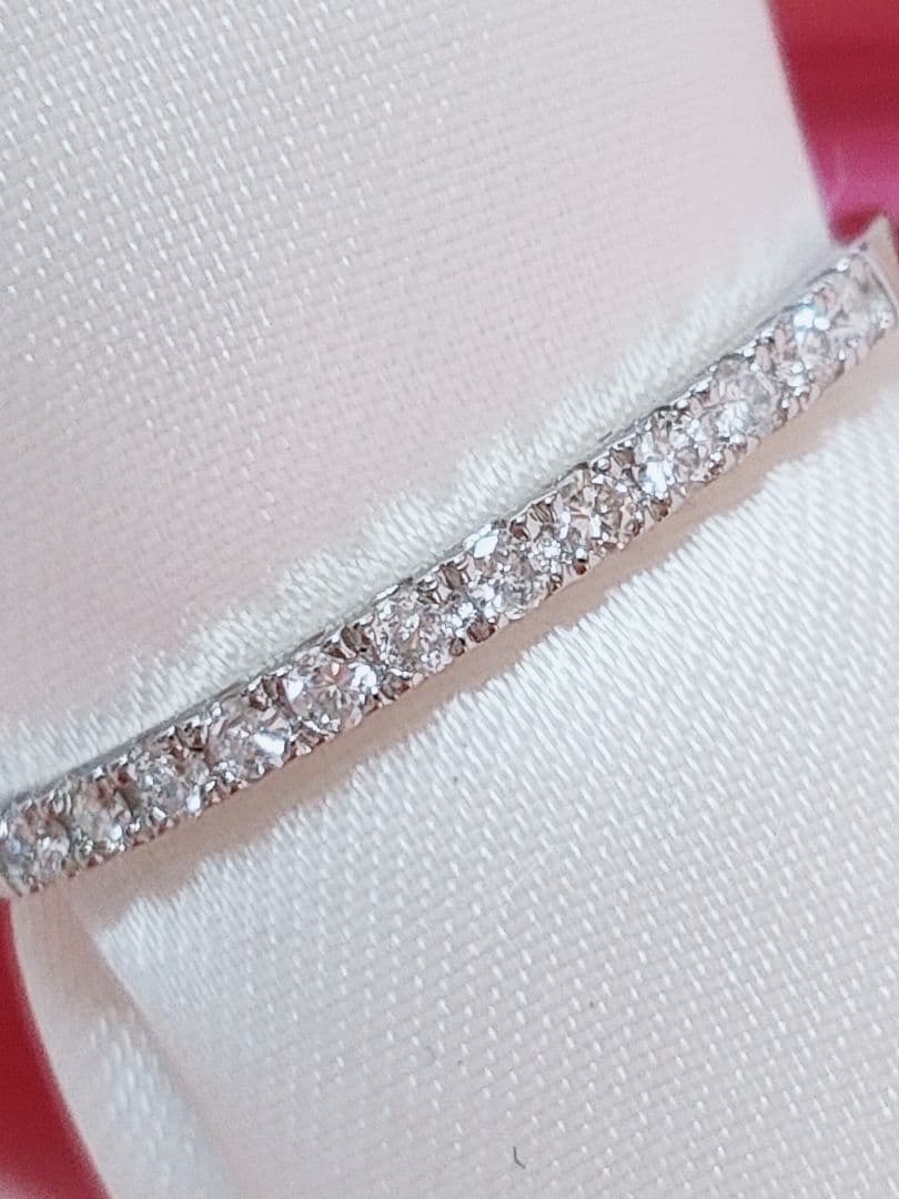 新入荷 未使用 pt950 ダイヤモンド 0.10ct エタニティ リング