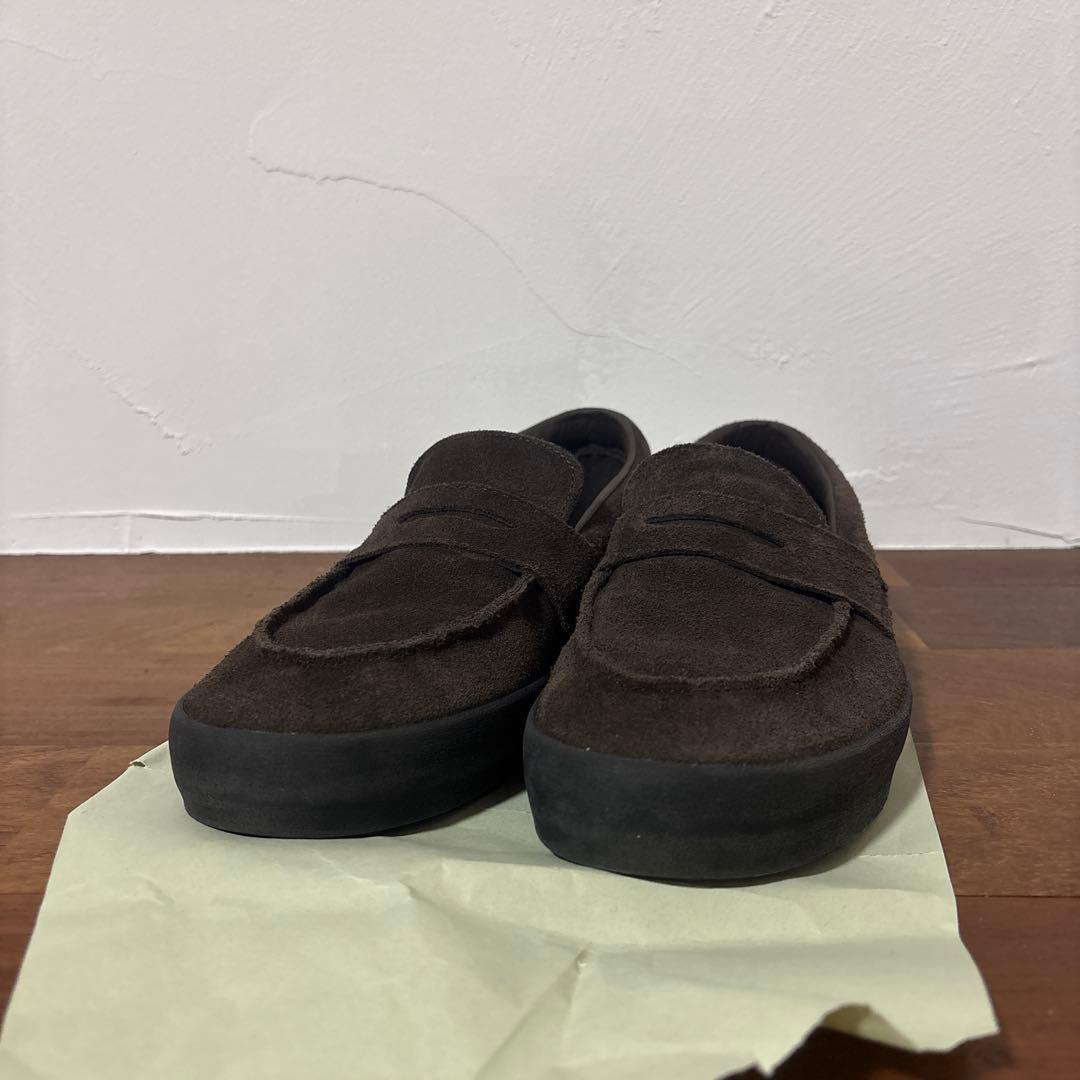 27.5cm VANS バンズ スエード ローファー ダークブラウン