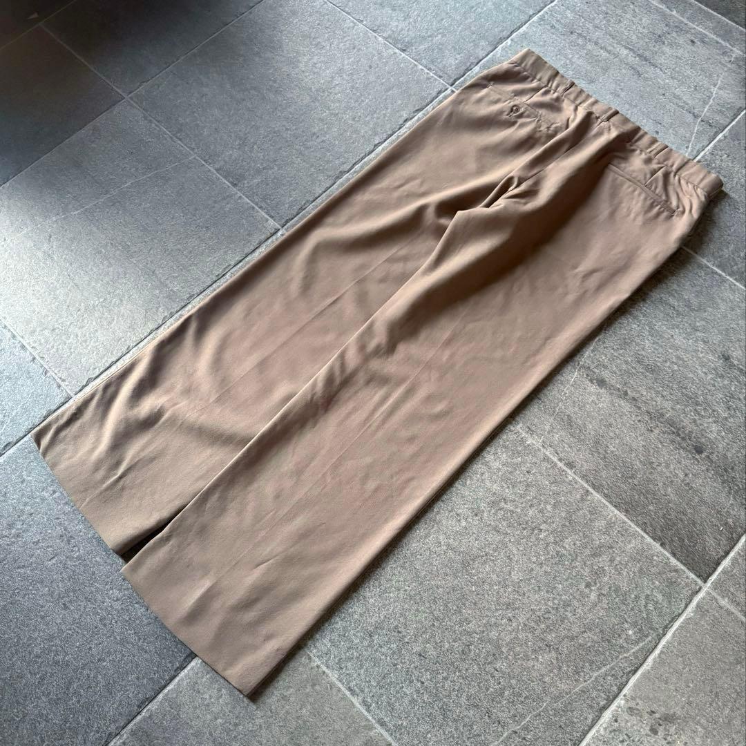 70s 80s ワイドストレート スラックス \"ベージュ\" W34/L30