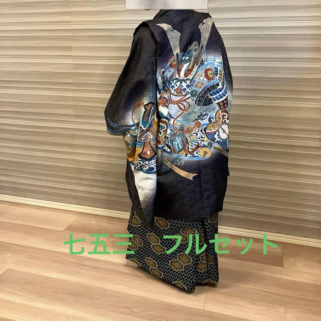 七五三 フルセット 5歳　男の子 楽天市場】七五三 5歳 フルセット レンタル 753 男児 着物 男の子 ( 五