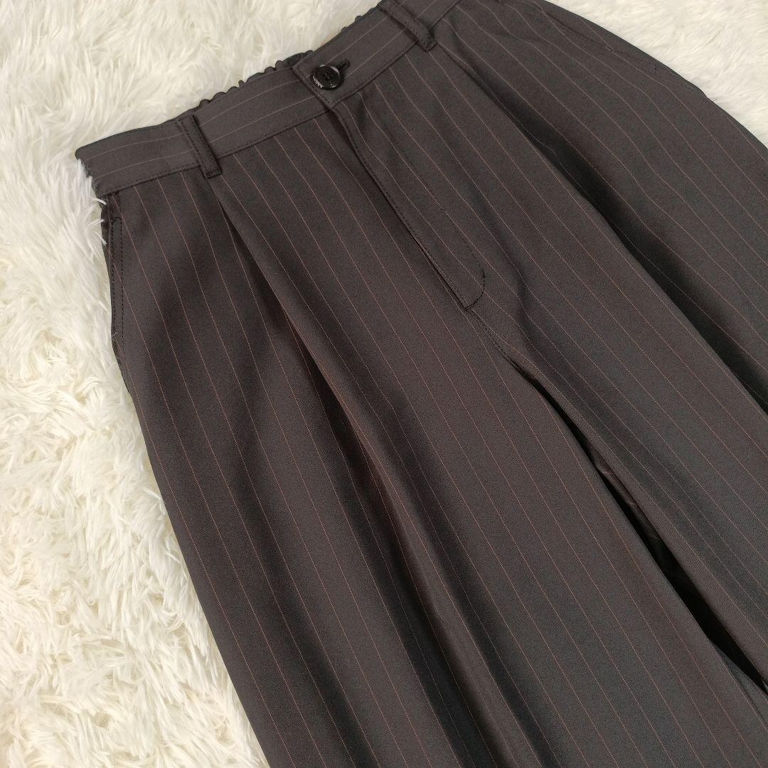 25AW極美品✨アドーア ストライプツイルバレルパンツ 36 オンライン