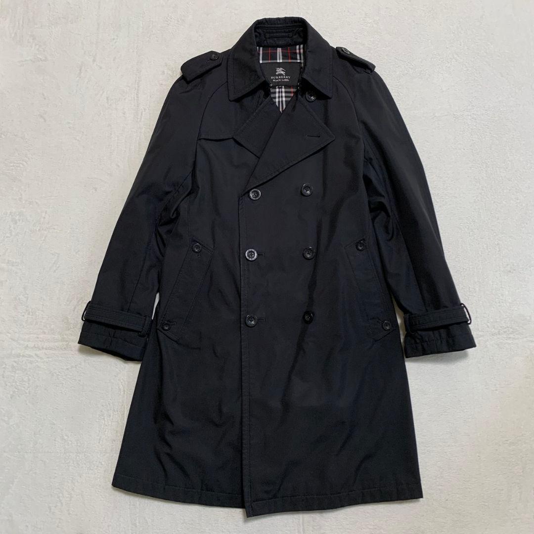 《人気モデル》バーバリーブラックレーベル トレンチコート ノバチェック ベルト