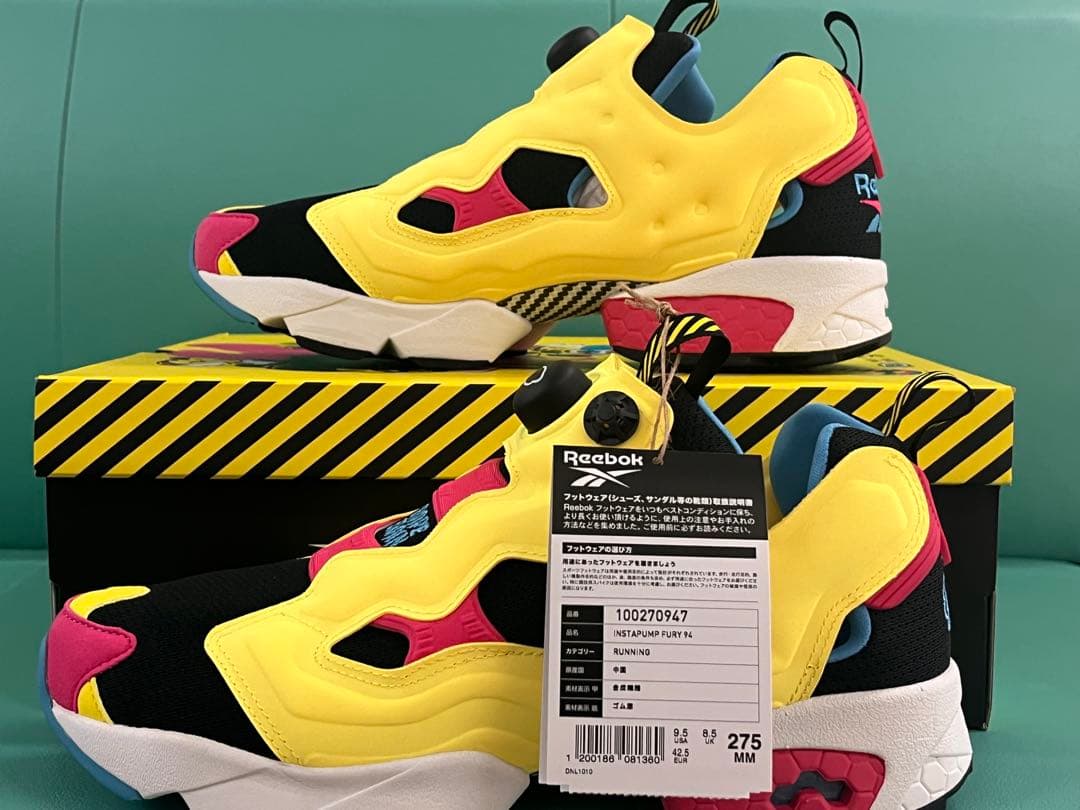 靴 Reebok INSTAPUMP FURY GRAPE BRAIN 27.5cm