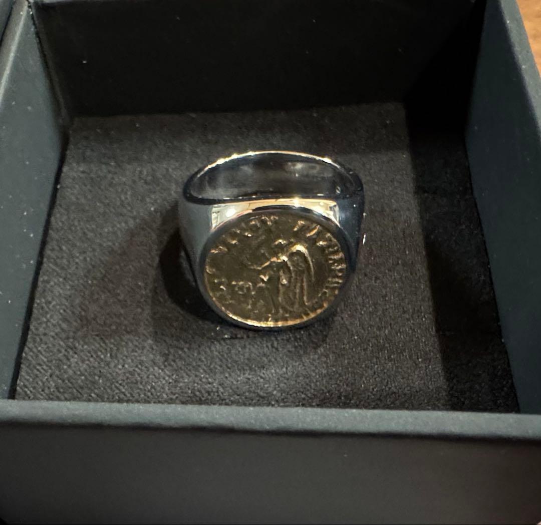 TOMWOOD リング　COINRING トムウッド　　シルバー　ゴールド 印台】Tom Woodトムウッド コインシグネットリング ゴールド (Tom Wood