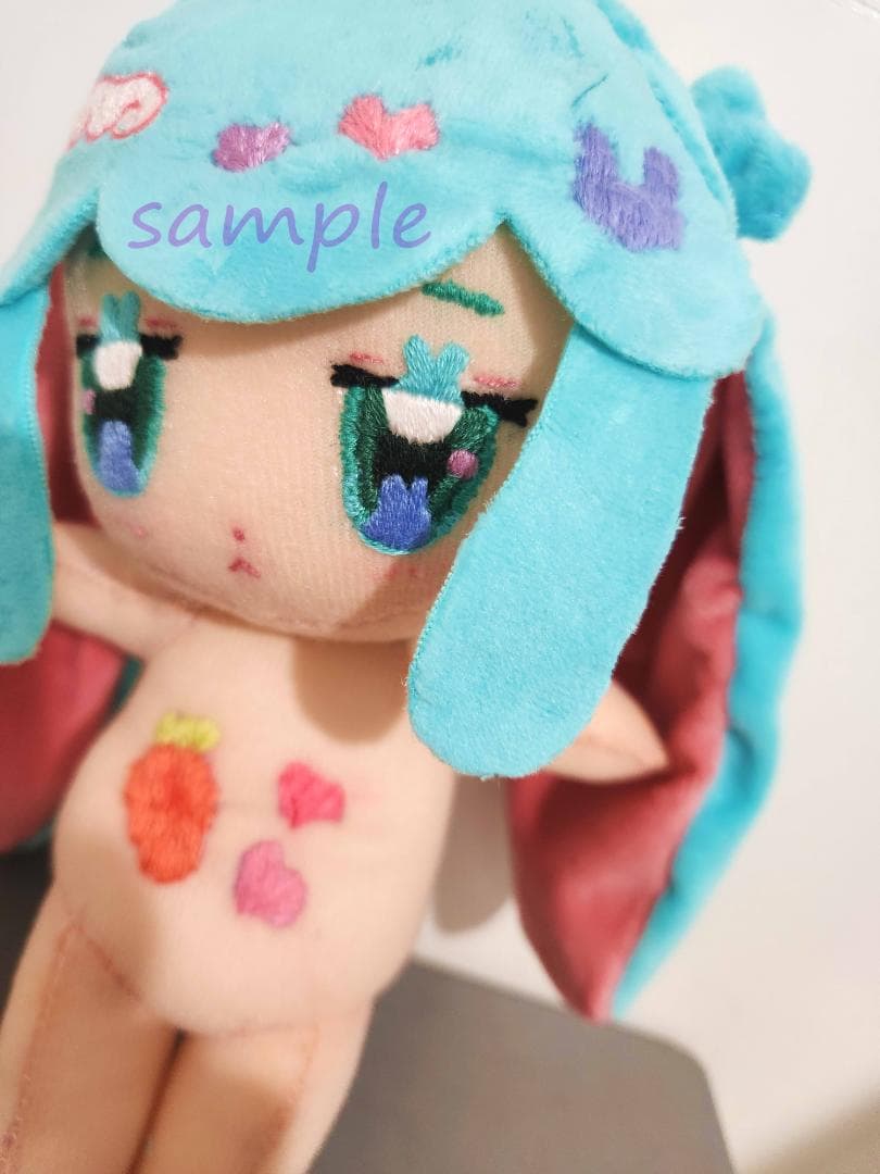 自作ぬいぐるみ おまけ付 20cm ハンドメイド 無属性 棉花娃娃 推し