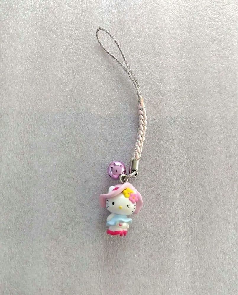 希少ハローキティ 銀座カンカン娘 東京限定 根付け ストラップ 2007年