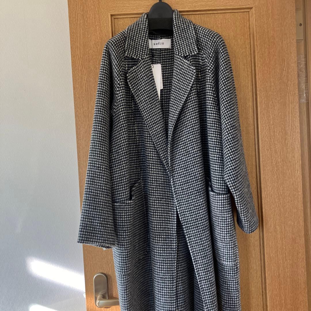 SOEJU ソージュ ウールリバーローブコート リバーコート - メルカリ