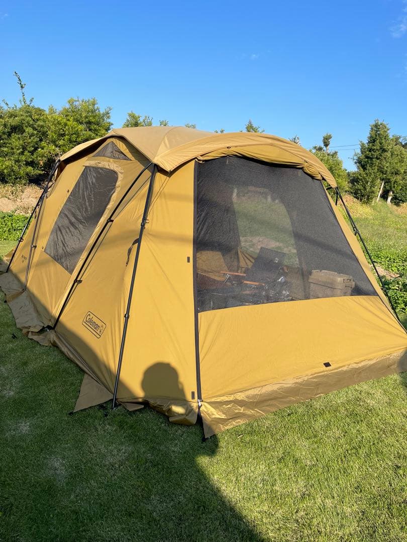 アルペン限定 廃番モデル コットン混テント 4〜5人用 使用1回 定価15万 SALE 特別価格】QUECHUA (ケシュア) キャンプ ファミリーテント ポール