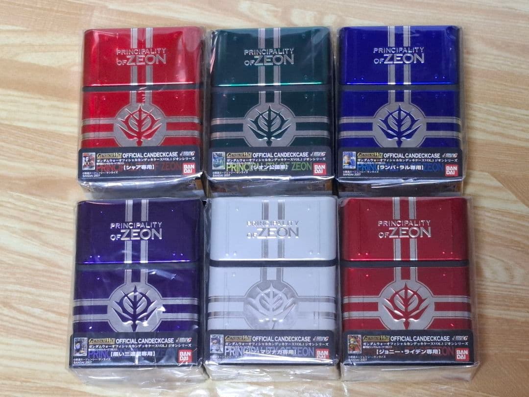 【激レア】ガンダムウォー　カンデッキケース　ジオンシリーズ　フルコンプセット 超希少品 未開封品 ガンダムウォーオフィシャルカンデッキケースvol 1