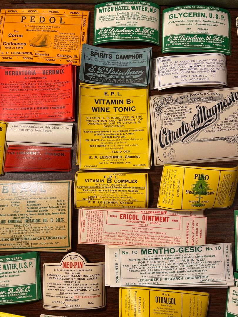 海外 ファーマシーラベル 68種各1枚 68枚 薬袋1枚 蚤の市 - メルカリ