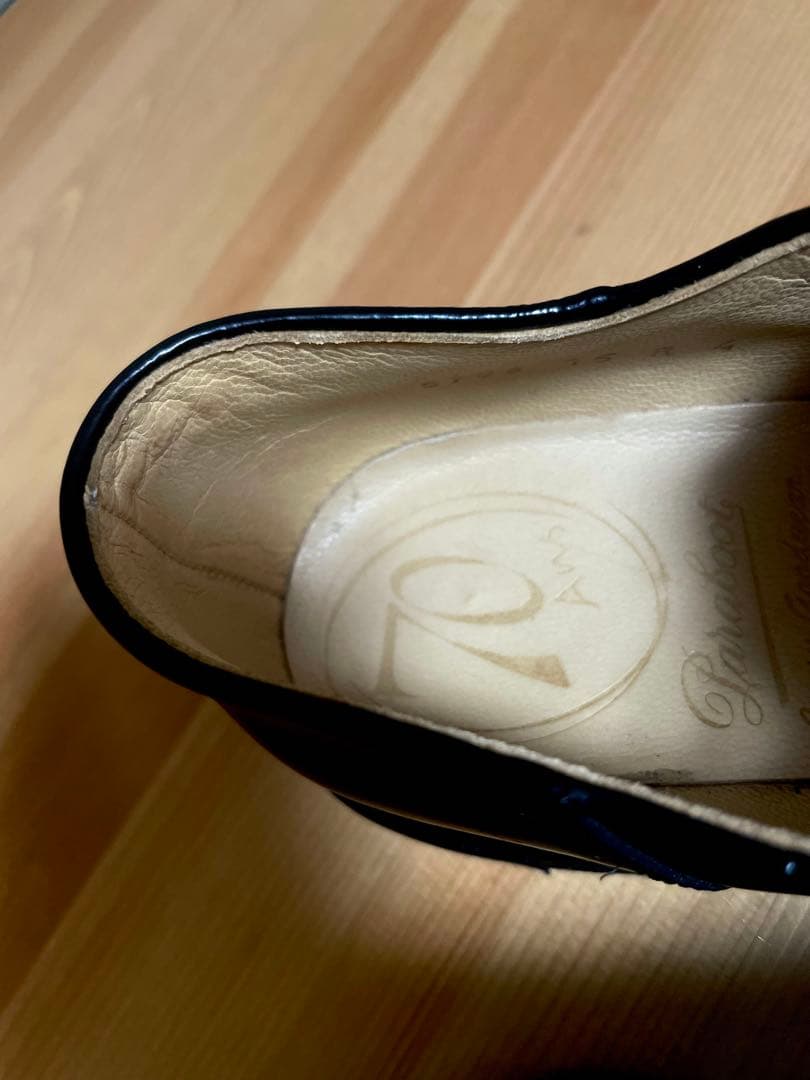 Paraboot MICHAEL ガラスレザー ブラック 4(24cm)ほぼ新品 - メルカリ