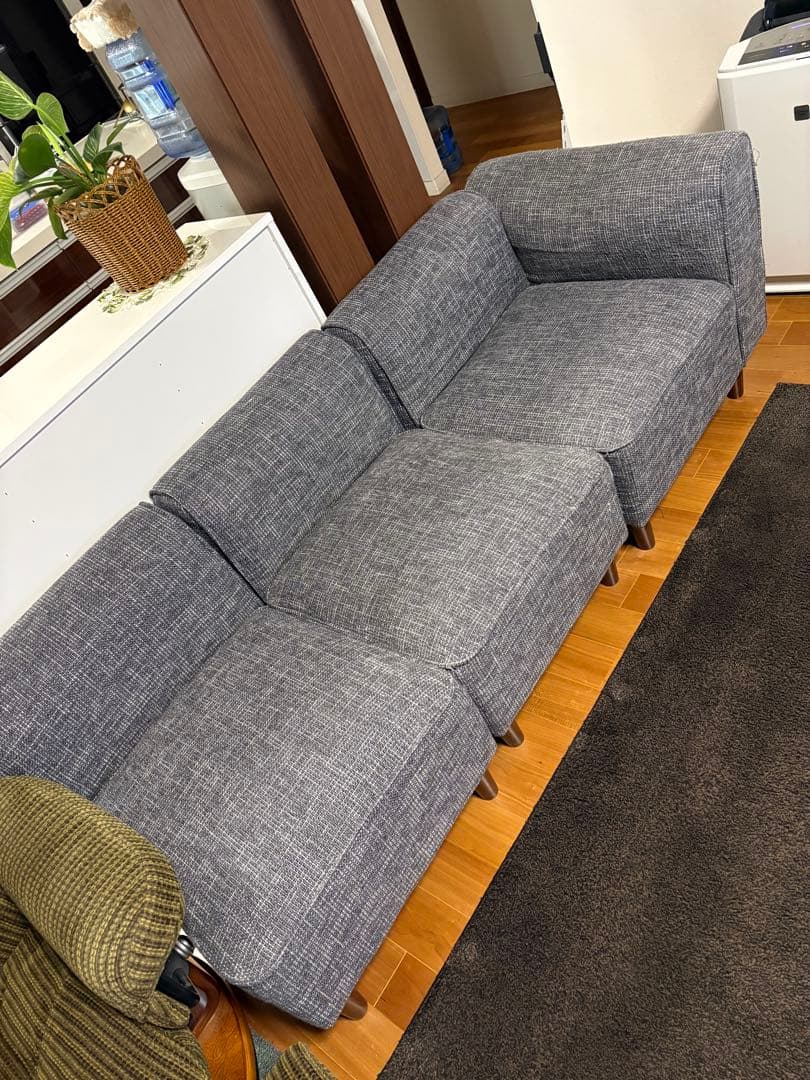 グレーのL字型ソファ （個数は自由） - メルカリ