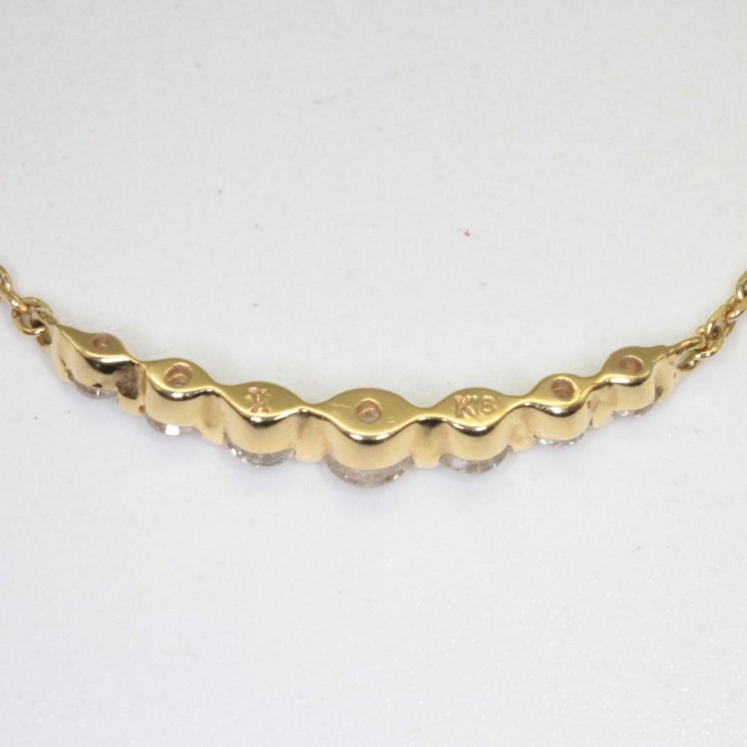 りぃ様専用ヴァンドーム青山 ダイヤモンドリュールネックレスK18YG【美