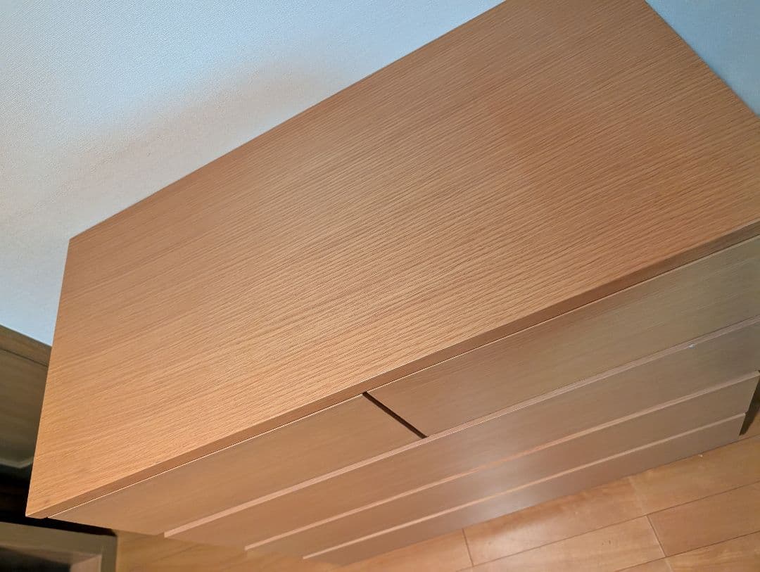 《送料込》無印良品 木製チェスト 4段 オーク材 タンス 衣装ケース